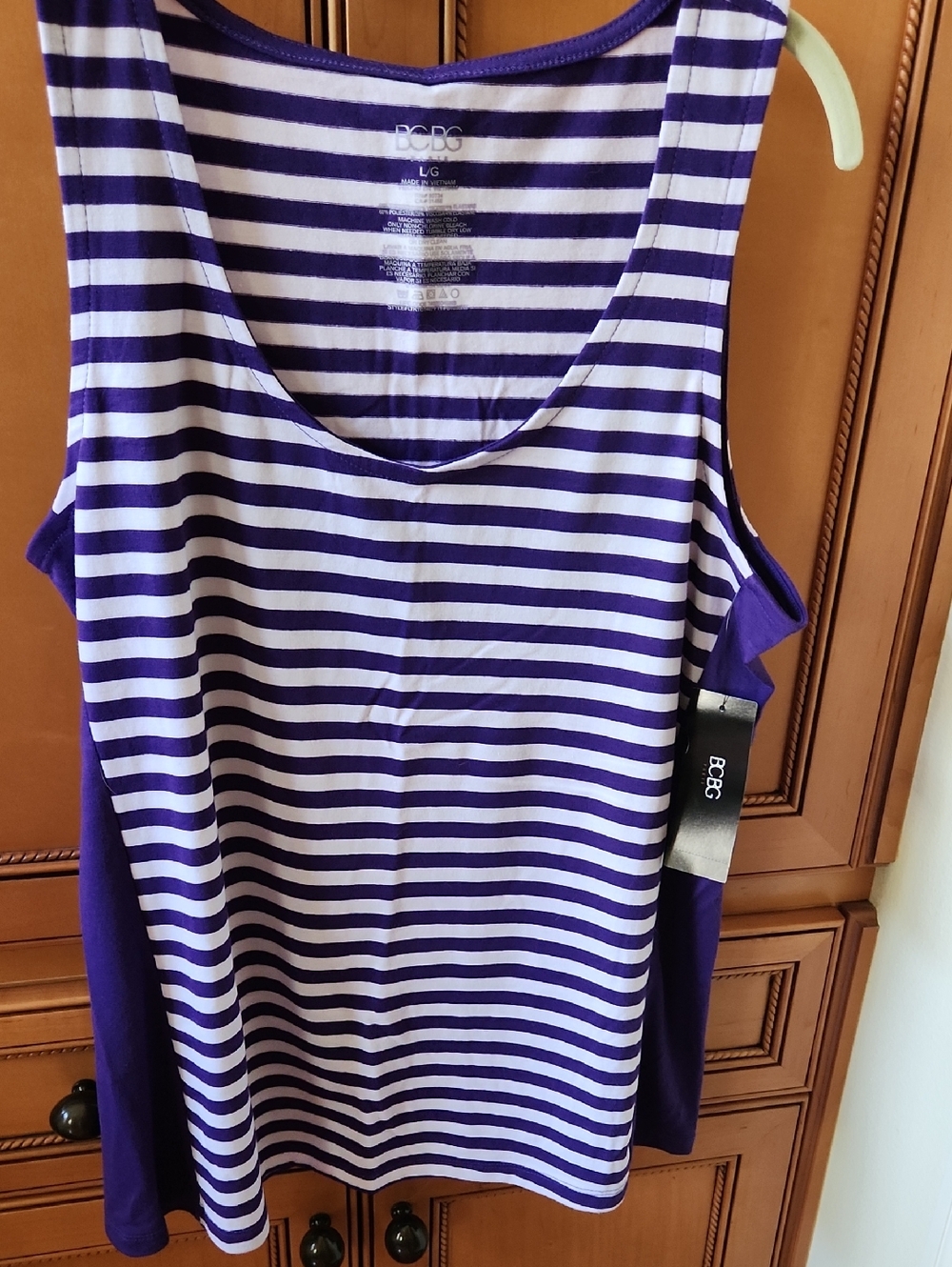 New With Tags Purple/White BCBG Tank